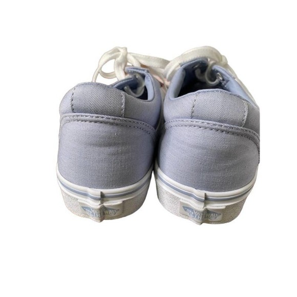 Vans Ward Womens Size 9.5 Wide Shoes Sneakers Casual Low Tops Chambray Blue - Picture 5 of 7